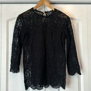 Zara 3/4 Sleeve Lace Top